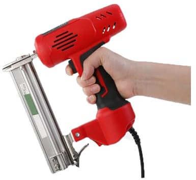 TIEOAXFT 2 In 1 Electric Nail Gun 1800W Electric Nailer Stapler Furniture Staple Gun for Frame Carpentry Woodworking Power Tools F30 422(Double-use)