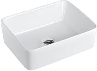 MYUYEE Lavandino da Bagno in Ceramica lavabo Quadrato lavabo Artistico lavabo da appoggio lavabo da appoggio lavabo da appoggio lavabo da appoggio per Bagno.Un Colore: 480 * 370 * 135mm
