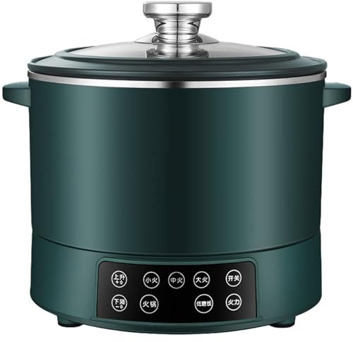 Olla Arrocera Baja En Azúcar De 3 litros, Olla Eléctrica con Cesta Vaporera Y Elevación Automática, 3 Velocidades Ajustables, Control Táctil Y Calentamiento Rápido, Revestimiento De Acero Inoxidable
