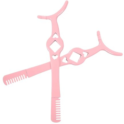 HAMPPLIES Wimpernpinzette aus Edelstahl 2 Stück mit Kamm Einzigartiges Design Tragbar und Multifunktional für Reise und Zuhause für Frauen und Mädchen