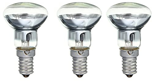 ISTOVO Lava Lampe E14 R39 30W Strahler Schraube in Glühbirne Klarer Spot Glühbirnen Lava Glühlampe 3 Stück