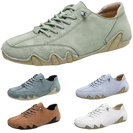 Generiska barfotaskor för män – fritidsskor män lätta ortopediska stora storlekar, bekväma skor, trendiga sportskor för vardag och utomhus, arbetsskor, halkfria promenadskor, sneakers, Minegrön, 40