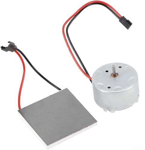 Glomc Wood Burning Stove Thermoelectric Fan Kit with Generator Motor, Metal Build, 40mm Power Sheet for Efficient Heat-to-Electric Conversion in Cozy Indoor Settings(E)