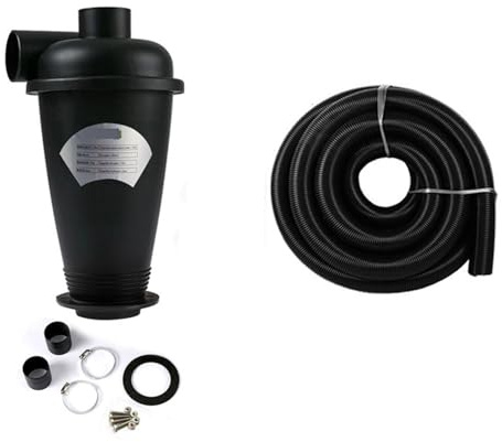 Cyklonseparatorsats med 32 mm innerdiameter slang och adapter Dammsugare pulver dammsamlare Industriell cyklonfilter