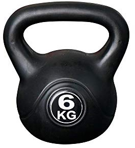 Vivol Kettlebell 6kg Vinyl - Kugelhantel Training Gewicht met Premium Kunststoffmantel und Zementfüllung - Für Gym, Crossfit und Fitness zu Hause