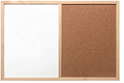 Lavagna RENRUIRUI- Bacheca in Sughero Combinata Tabellone con Cornice in Legno Il Tabellone for Appunti È Molto Adatto for L'Ufficio E La Decorazione della Casa