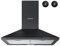 FIREGAS Black Chimney Cooker Hood 60cm with Carbon Filters Stainless Steel Wall Mounted Extractor Hood Recirculating & Ducting Extractor Fan Black Cooker Hood