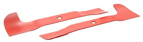 SECURA High-Lift Messer 2er Set 499mm - Kompatibel mit Husqvarna TC239T TC38 TC138 TC139 - ersetzt 586918101 586918102 - Rasentraktor Messer mit 6-Stern Aufnahme