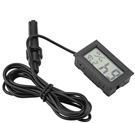 Termometer Hygrometer, Hygrometer Inomhus Cigarrtermometer, Digital Hygrometer för Brooders Cigar Room Reptil Tank