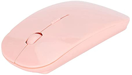 soobu Mouse per computer portatile, mouse wireless 2,4 G, con ricevitore USB, pratico e durevole, per l'ufficio a casa (rosa)
