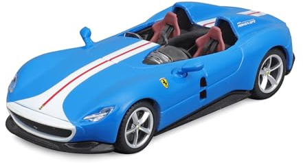 Bburago Ferrari Monza SP2: Modellauto im Maßstab 1:43, blau-weiß (18-36913B)
