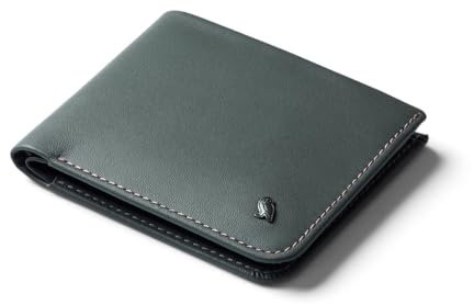 Bellroy Hide & Seek – schlanke Lederbörse, optional RFID-Schutz (max. 12 Karten und Scheine) - Everglade