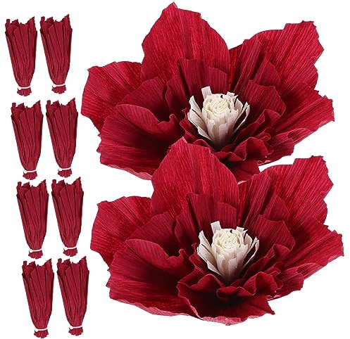 Ciieeo Künstliche Dekorative Papierblumen – 10 Stück Für Heim- Party- Und Geburtstagsdekorationen