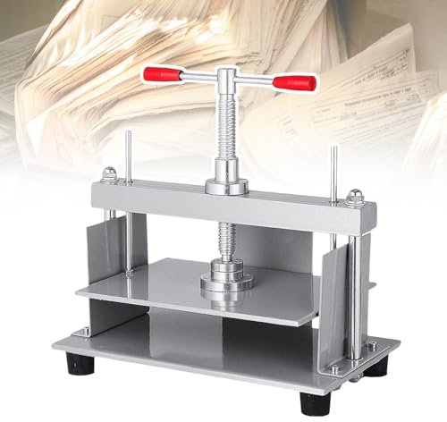 LIANGY Manuelle A3-Papierpresse, Flachbett-Bindemaschine für Rechnungen, Quittungen, Hauptbücher, Gutscheine, Briefmarken, Banknoten, Schreibwaren und Bürobedarf, Druck 3300 lbs