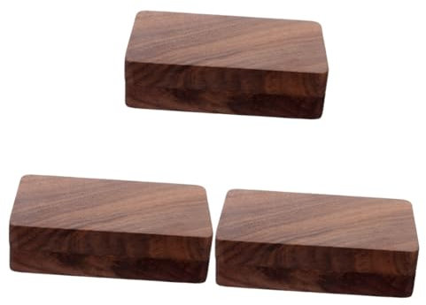DEARMAMY 3Er-Box Ringschatulle aus schwarzem Walnussholz kleine schmuckschatulle kleine schmuckdose hochzeits geldgeschenke zur hochzeit geld Ringhalter aus Holz Boxen für Eheringe