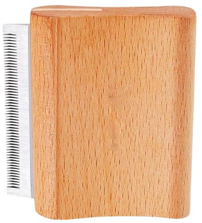 Afurl Hundekämme für die Fellpflege, Hundehaarbürste zum Haarausfall | Hautfreundliche Fellpflege-Katzenbürste mit Holzgriff,Hautfreundliche Fellpflege-Katzenbürste, Enthaarungsbürste, Haarbürste,