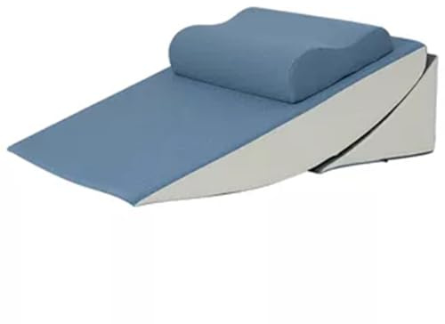 AMUFJJ Keilkissen Bett Lesekissen Memory Foam Acid Reflux Kissen für Schlafen, 60 cm breites Keilkissen zur Unterstützung der Rückentaille/nach Operationen, Dreieckskissenkeil