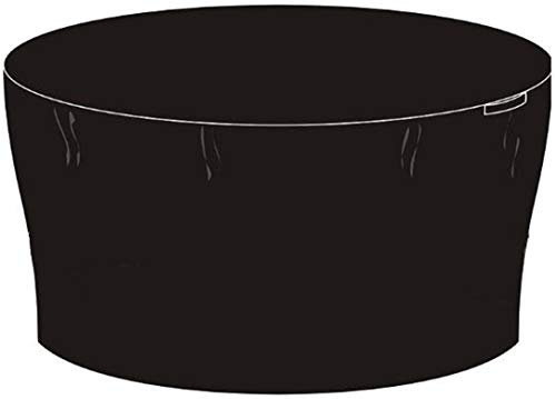 Schutzhülle für Gartenmöbel-Set, rund, für Terrassentisch und Stühle, 180 x 180 x 90 cm, Schwarz