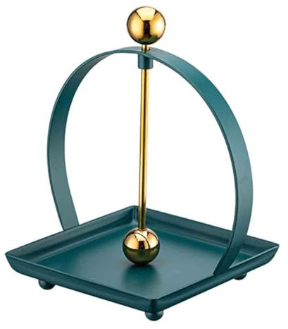 GUOXIAD Dispensador De Servilletas De Pie De Acero Inoxidable con Tapa Elevable Y Base Antideslizante, Porta Toallas De Papel For Restaurante, Bar Y Cafetería.(Green B)