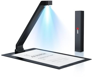 JOYUSING Scanpad100 Pro 16MP Portable Document Scanner, USB Document Camera, 1s Per Scan, OCR Text Recognition, AI Enhancement, Capture Size A4, Folds to Go, Support Win & Mac (Not for Books)