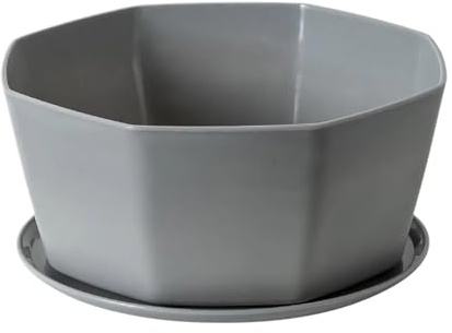 WLIHDB Suckulentblomkruka med hög kaliber, 2 st, för hem och balkong för frön och plantor (grå)