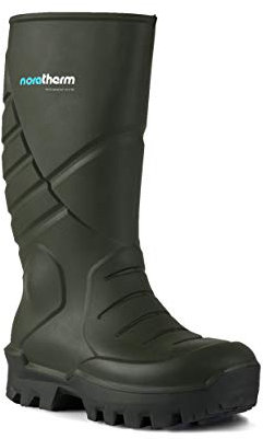 Nora Unisex Ultramax säkerhetsgummistövlar, oliv, 41 EU