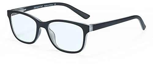 ZENOTTIC Kids Blue Light Blocking Glasses Anti Glare Lens Lightweight Frame Computer Eyeglasses for Boys and Girls(Black)