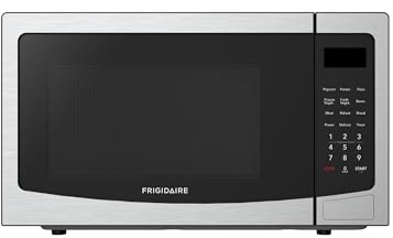 FRIGIDAIRE 1.1 Cu Ft Stainless Steel Countertop Microwave Oven, Multi Function, Programmable, 1000W, residential kitchen, Stainless