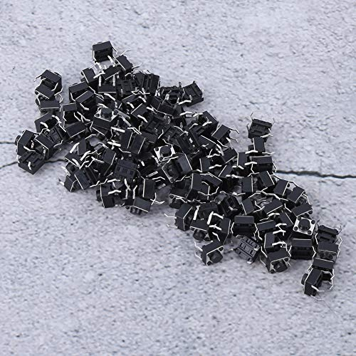 Interruptor táctil de botón pulsador táctil de 100 piezas, kit de surtido de teclas de tacto micro momentáneo para el kit de surtido de Tact