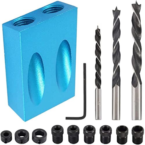 Kit De Carpintería De Taladro De Espiga De Plantilla De Tornillo De Agujero De Bolsillo Con Plantilla De Agujero Carpinteros Guías De Carpintería De Madera Herramienta De Ángulo De Articulación