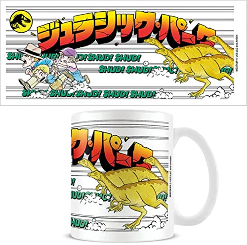 Pyramid International Jurassic Park Kaffeetasse in Geschenkbox (Stampede Anime-Design) 325 ml Keramiktasse – Offizieller Jurassic Park Merchandise