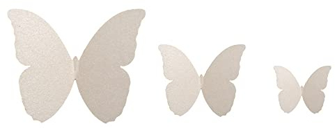 Wambere 48 Pezzi Adesivi da Parete 3D con Farfalla Rimovibili Adesivi per Pareti con Farfalle, per Decorazione per Casa, Matrimonio, Soggiorno, Camera dei Bambini, Cucina, Finestra, Mobili, Festa