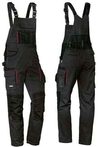 Uvex Tune-up Lange Herren-Arbeitshose - Lange Latzhose mit Knietaschen - Premium Latzhosen