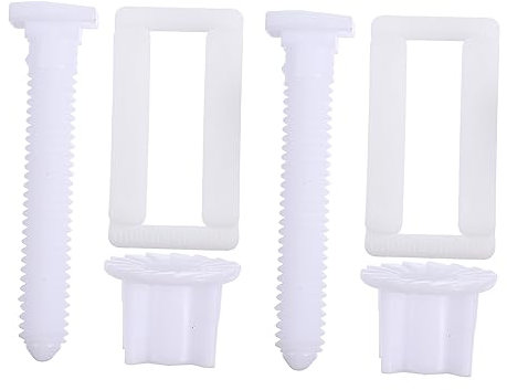 DOITOOL 2 Set Vite Del Sedile Del Water Copriwater Bulloni Del Gabinetto Sedili Del Water Viti Per Wc Vasino Per Wc Parte Per Wc Sedile Di Fissaggio Addominali Bianca Per Pompare Acqua