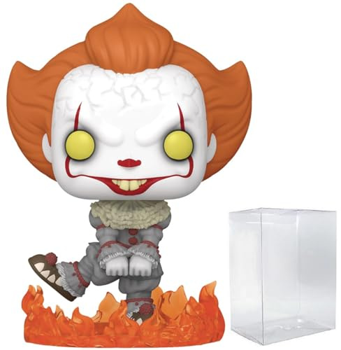 POP Stephen King's It - Dancing Pennywise Specialty Series Exclusive Funko Vinyl Figure (Bundled with Compatible Box Protector Case), Multicolor, 3.75 inches
