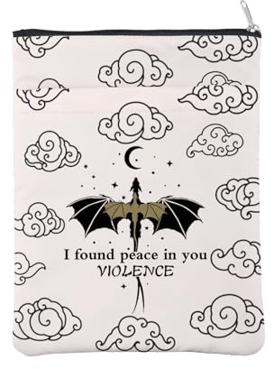 Xaden Riorson Fantasy Dragon gift Merchandise Book Sleeve (Violence BM)