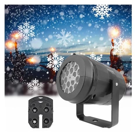 Proyector de Navidad al aire libre, Luces de fiesta de Navidad, proyector de copos de nieve, luz Led de escenario, patrón de Navidad giratorio, iluminación de vacaces al aire libre, decoración de jard