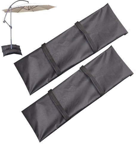 Generico Umbrella Base Sand Bags, Fillable Sandbags for Umbrella, Arched Sandbag Weights, Empty Canopy Sandbag Weights, Outdoor Umbrella Weights, Patio Umbrella Base Bags, Heavy-Duty Sandbags
