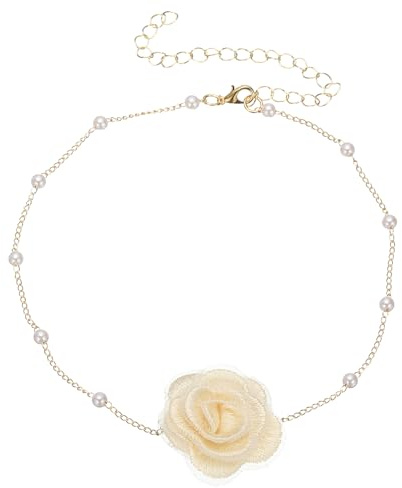 PATIKIL Perlen-Halskette, verstellbar, modisches Accessoire für die tägliche Hochzeit, Brautparty, Halloween, Abschlussball