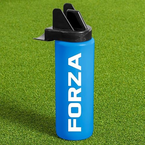 FORZA 1L Team Hygiene Water Bottles | BPA Free Sports Water Bottles with Contactless Nozzle - Ideal for Sports Teams (Blue, Pack of 1)