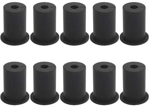 Kit di instradamento cavi da 1 pollice per Premium in silicone, passacavi passanti per fori a parete, passacavo di protezione per cavi Ethernet, per uso interno ed esterno, (Nero)