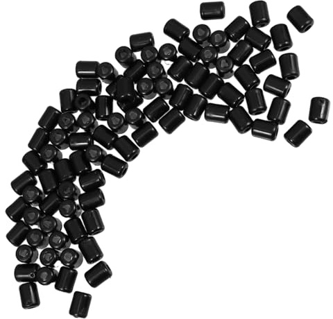 FIXOSHEE 90 piezas Clips de Control para Ganchos de Tablero Perforado Topes de Gancho para Organización y Exhibición Minorista Accesorios de Control de para Paneles y Paredes Color Negro