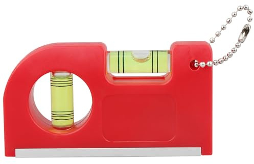 Magnetic Mini Spirit Level, Shockproof Pocket Level Tool with Horizontal & Vertical Vials, Small Keying Level for DIY Builders, Carpentry, Steel Framing, Scaffolding & Home Decoration