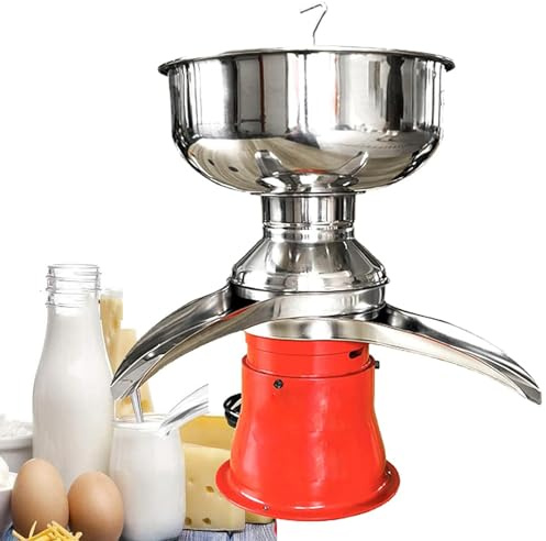 Séparateur de crème électrique - Centrifugeuse à lait professionnelle - Bol en acier inoxydable - 50L/h - 9500 tr/min - Pour produits laitiers - Vaches, moutons, chèvres, chameaux