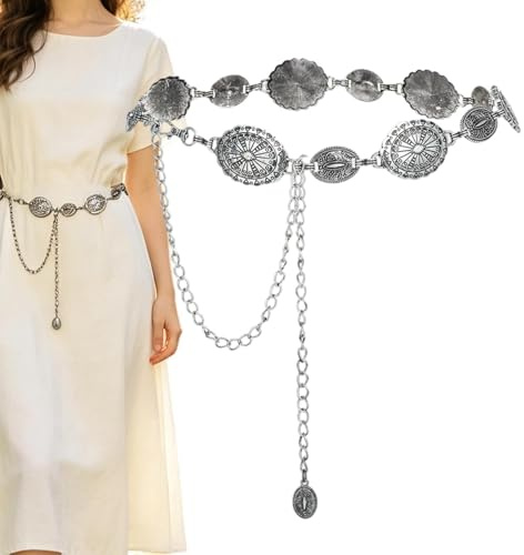 Chaîne De Taille Boho Bijou Métal Décoratif pour Hanche Corps Taille