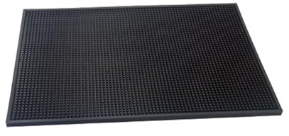 The bars Bars Tapis, Caoutchouc, Noir, 45 x 30 x 1 cm