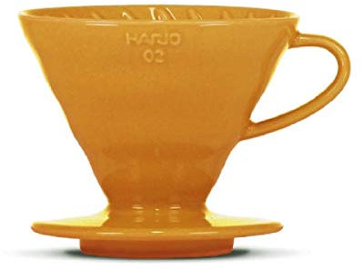 Kaffeefilter/Handfilter V60 aus Porzellan Größe 02 Orange von HARIO
