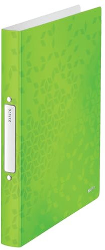 Leitz WOW Ringbuch, A4, 32 mm Rückenbreite, für bis zu 190 Blatt, Grün, WOW, 42570054