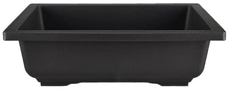 Vaso Cinese rettangolare in plastica nera per bonsai 39,5x30,5x10,5 cm - PL45V