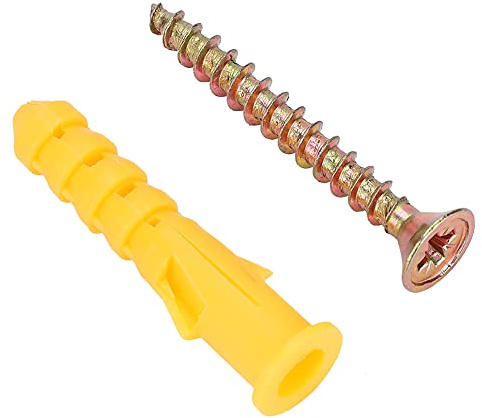 Spreizdübel aus Kunststoff, Schraubverschlüsse, selbstschneidende Schrauben, Set mit Befestigungsmaterial (Φ8 mm, 50 Stück/Packung)